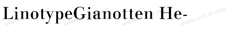 LinotypeGianotten He字体转换